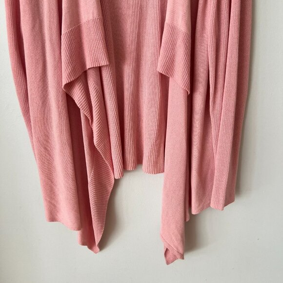 Eileen Fisher Woman Pink Open Drape Front Cardigan Sweater Plus Size 3X - Picture 2 of 11